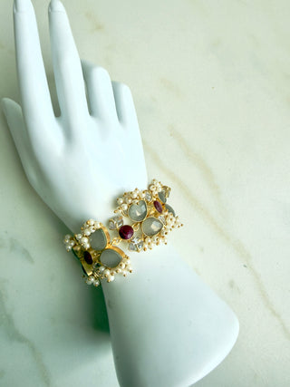 Ruby & Grey Bracelt