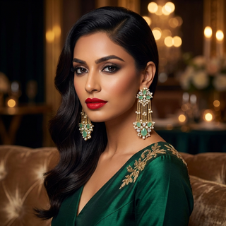 Zehra Amzonite Cascade Earrings