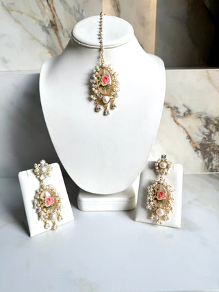 Pearl Flower Tika Set