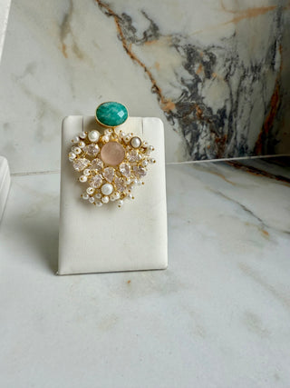 Nabila Amzonite & Quartz Set