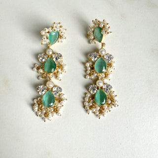 Chandrika Mint Earrings