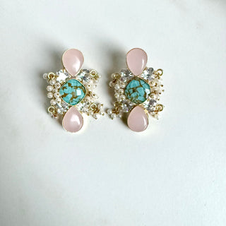 Liberty Blue Mosaic Earrings