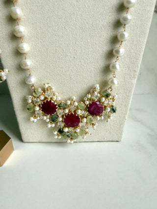 Amrita Ruby  Mala Set