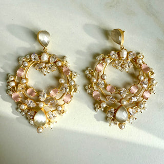 Rosé Pearl Royale Earrings