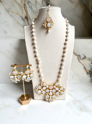 Selenite & Quartz Mala Set