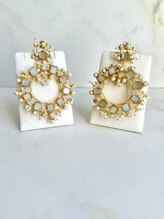 Ishra Grey Earrings
