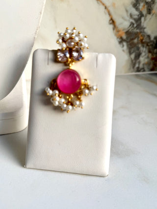 Baby Pink Pearl Crystal Set