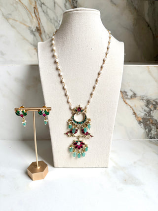Pearl Birdi Pendant Set