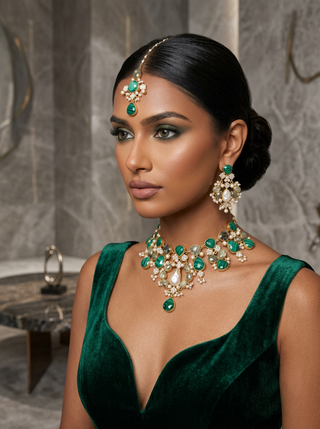Malachite Pearl Set