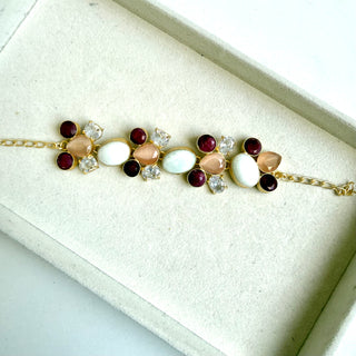 Peach & Ruby Bracelet