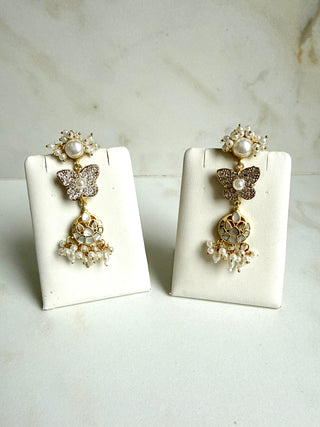Pearl Butterfly Earrings