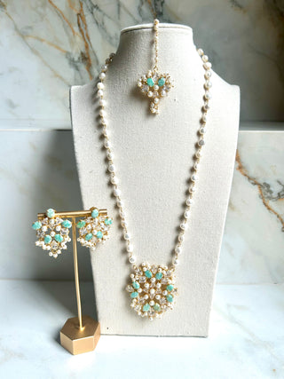 Nafisa Mint Mala Set