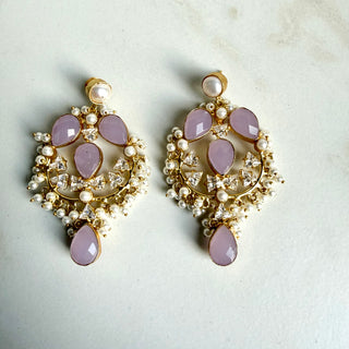 Royal Lilac Pearl Chandeliers