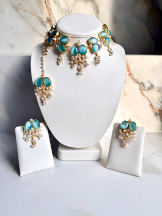 Zarina Turquoise Luxe Set