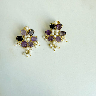 Flower Purple Studs