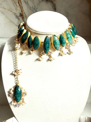 Leya Emerald Green Set