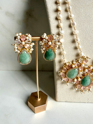 Sea Green Double Mala Set