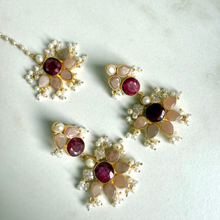 Aarvi Ruby Tika Set