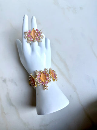 Royale Orange Bracelet & Ring Set