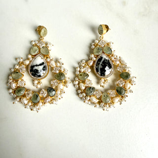 Ziya Statement Chandelier Earrings