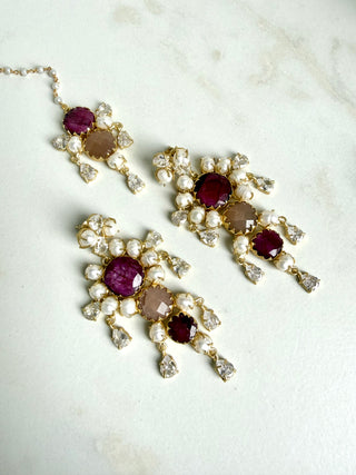 Rani Rosé Floral Tika Set