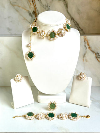 Sea Green Druzy Set