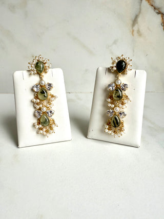 Chandrika Prehnite Earrings