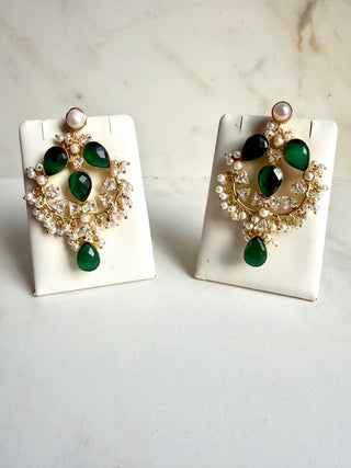 Royal Rani Emerald Pearl Chandeliers