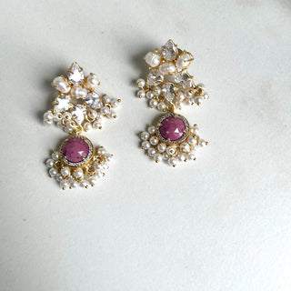 Gulnaaz Crystal Earrings