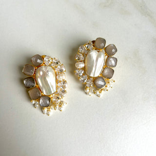 Deepa Pearl Earrings