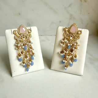 Adaa Pink Pearl Earrings
