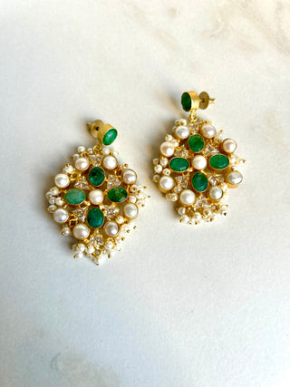 Hafsah Green Classic Earrings