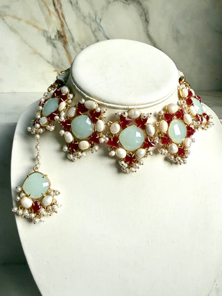 Aab-e-Noor Blue Set