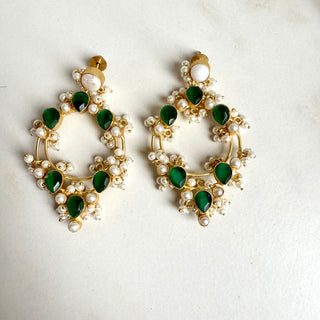Syma Emerald Green Earrings