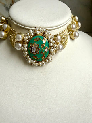 Meenkari Pearl Set