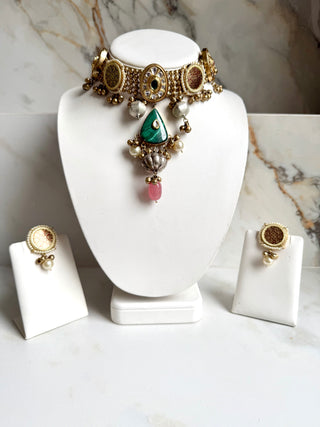 Heera Malachite Set
