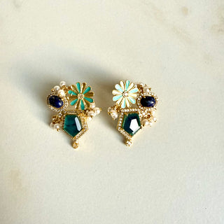 The Gulmohar Collection Teal & Blue