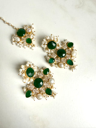 Selina Emerald Green Tika Set