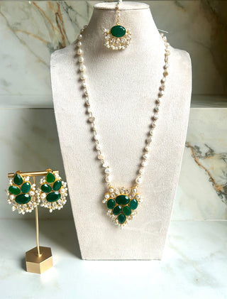 Emerald Mala Set