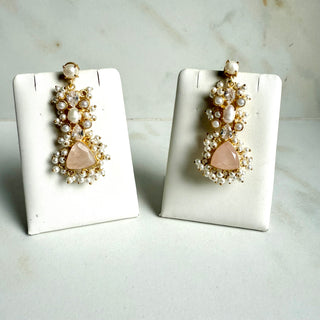 Quartz Drop Earrings