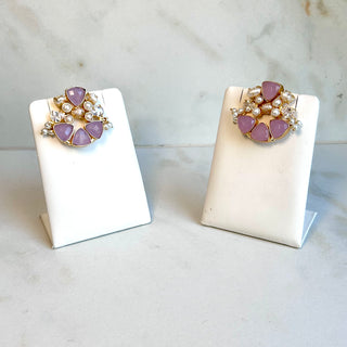 Suman 3 Clover Statement Studs