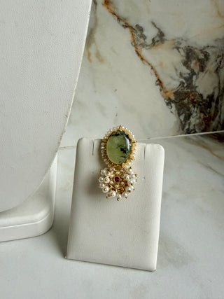 Serene Prehnite Statement Set