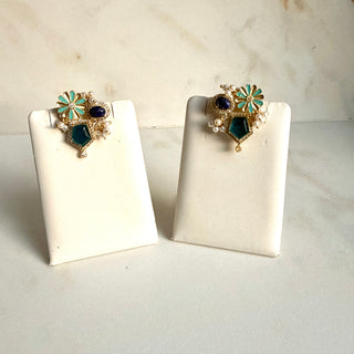 The Gulmohar Collection Teal & Blue