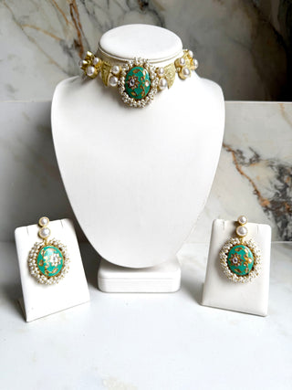 Meenkari Pearl Set