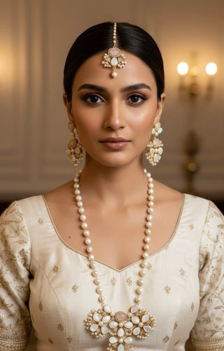 Selenite & Quartz Mala Set