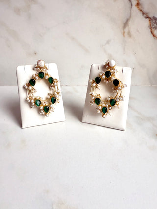Syma Emerald Green Earrings
