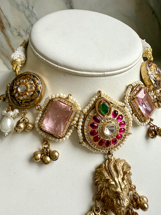 Heera Pink Glass Set