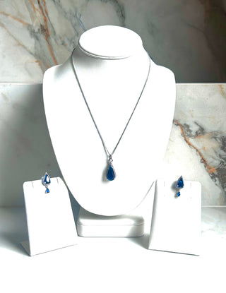 Tilly American Diamond Royal Blue Set