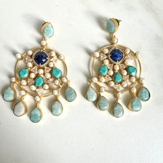 Ocean Bloom Chandelier Earrings