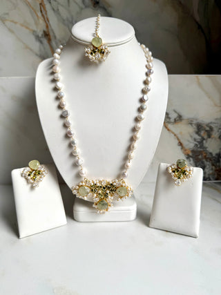 Luxury Prehnite Mala Set